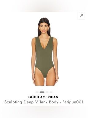 Good American Sculpting Deep V Tank Body